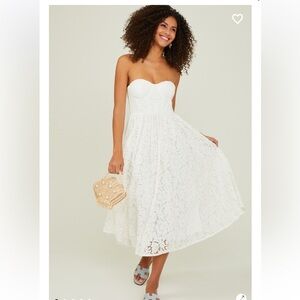 Altar’d State Karen Lace Midi Dress